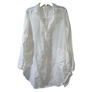 CP SHADES Extra TETON White light weight Twill Tunic dress White M A000093